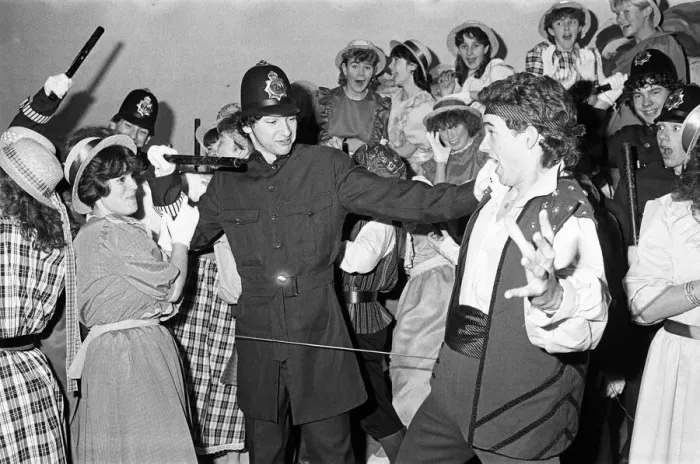 Framed Print : Huddersfield New College production of G&S Pirates of Penzance. 6th December 1985
