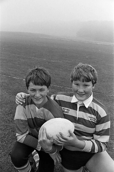 Two Huddersfield schoolboys, James Mosley (left) and Nathan Sykes
