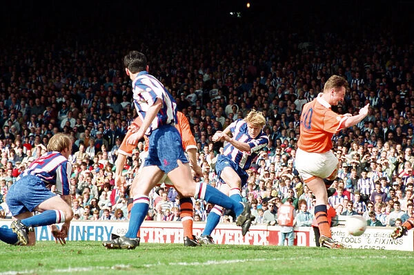 Huddersfield Town F. Cs final Leeds Road game. Match played against Blackpool