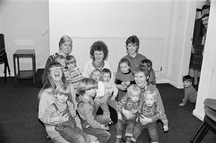 Framed Print : Huddersfield Twins Club Christmas Party at St Jamess RC Church Hall Oakes