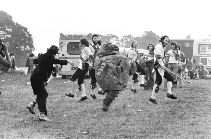 Framed Print : Hugh crowds gather to watch the Rolling Stones in concert at Knebworth House