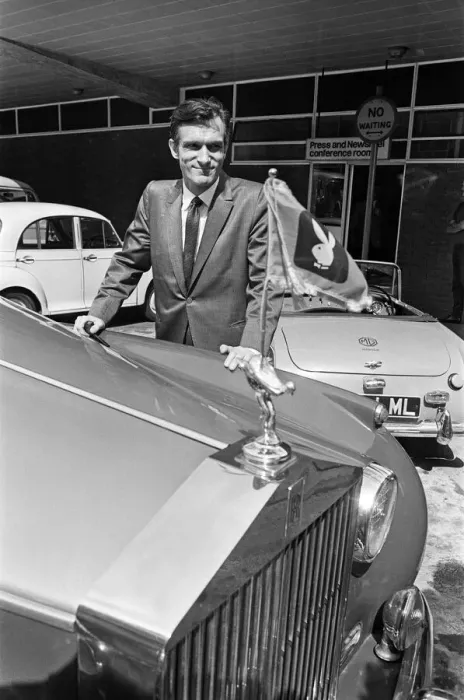 Framed Print : Hugh Hefner, the 40 year old Editor Publisher of Playboy Magazine