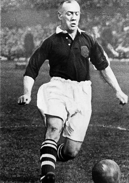 Hughie Gallacher Scotland football player in action. Circa 1936