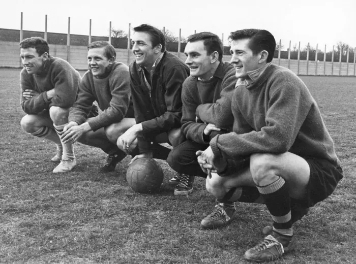 Framed Print : Hull City Forwards, Left to Right: Henderson, Wagstaff, Chilton, Houghton and Butler Framed Print : Hull City Forwards, Left to Right: Henderson, Wagstaff, Chilton, Houghton and Butler