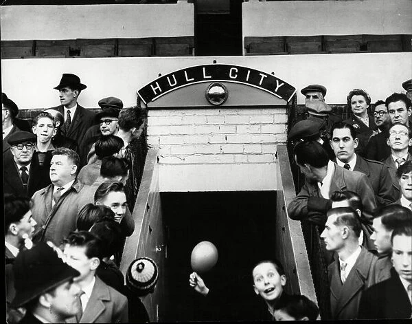 Hull City new name plate over player tunnel