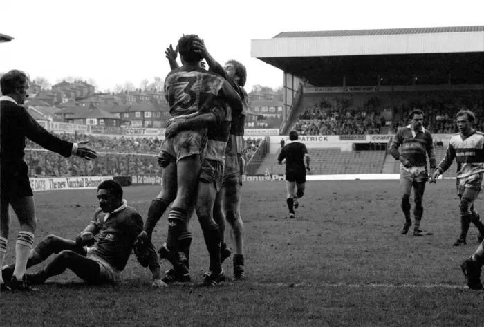Framed Print : Hull Kingston Rovers v Leeds. March 1986 PR-11-042