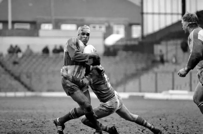 Framed Print : Hull Kingston Rovers v Leeds. March 1986 PR-11-047 Framed Print : Hull Kingston Rovers v Leeds. March 1986 PR-11-047
