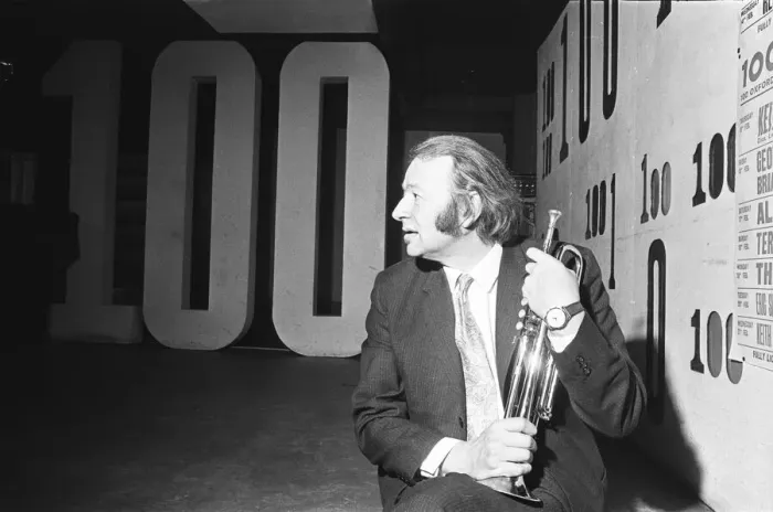 Framed Print : Humphrey Lyttelton Jazz musician seen here at the 100 Club on Oxford Street