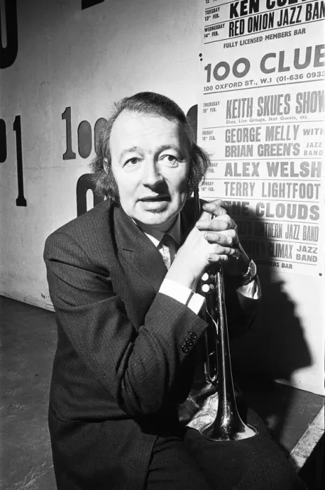 Framed Print : Humphrey Lyttelton Jazz musician seen here at the 100 Club on Oxford Street