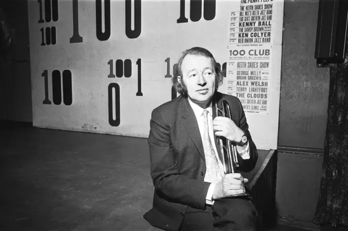 Framed Print : Humphrey Lyttelton Jazz musician seen here at the 100 Club on Oxford Street