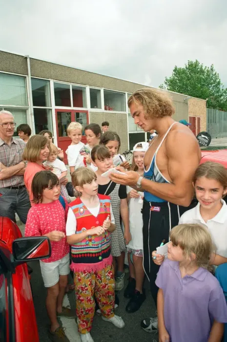 Framed Print : Hunter from Gladiators at the Meadway Sports Centre. 27th July 1995 Framed Print : Hunter from Gladiators at the Meadway Sports Centre. 27th July 1995