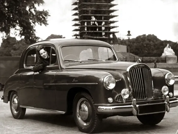 Framed Print : The Hunter Singer Saloon Car Re-designed front with plastic leminates in Framed Print : The Hunter Singer Saloon Car Re-designed front with plastic leminates in
