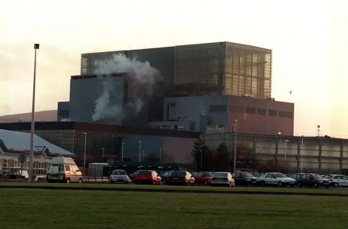 Framed Print : Hunterston B Power Station near Largs December 1998 in Ayrshire Exterior Steam Cars