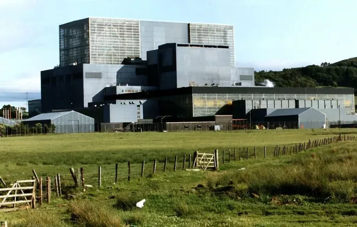 Framed Print : Hunterston electricity power station external shot building