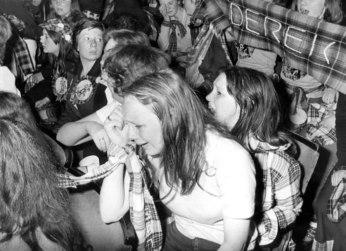 Framed Print : A hysterical tartan army invade Newcastle to watch the Bay City Rollers at the City Hall
