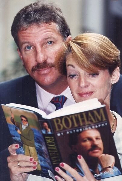 Ian Botham with wife Kathy at autobiography launch - September 1994