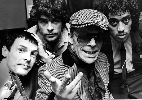 Ian Dury and the Blockheads at the Top Rank Suite in Cardiff before the evening