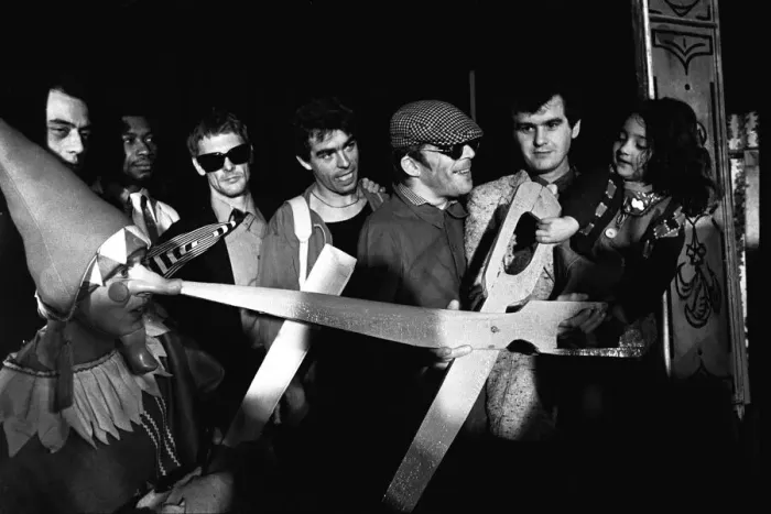 Framed Print : Ian Dury and the Blockheads, on Tyneside in June, 1979
