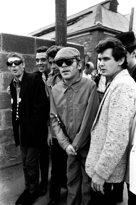 Framed Print : Ian Dury and the Blockheads, on Tyneside in June, 1979 Framed Print : Ian Dury and the Blockheads, on Tyneside in June, 1979