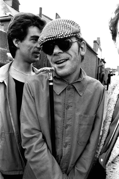Framed Print : Ian Dury and the Blockheads, on Tyneside in June, 1979 Framed Print : Ian Dury and the Blockheads, on Tyneside in June, 1979