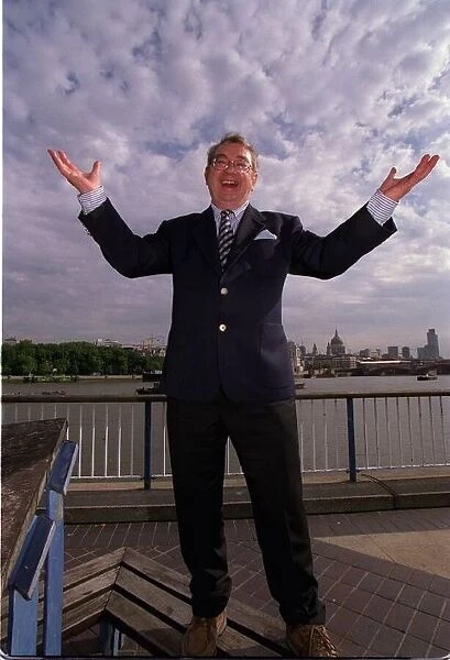 Ian McCaskill Weatherman August 1999 Pictured by the Thames in London