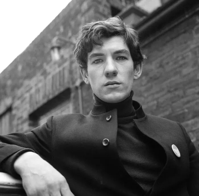 Framed Print : Ian McKellen, actor, pictured in rehearsal in 1968. Ian is reading Framed Print : Ian McKellen, actor, pictured in rehearsal in 1968. Ian is reading
