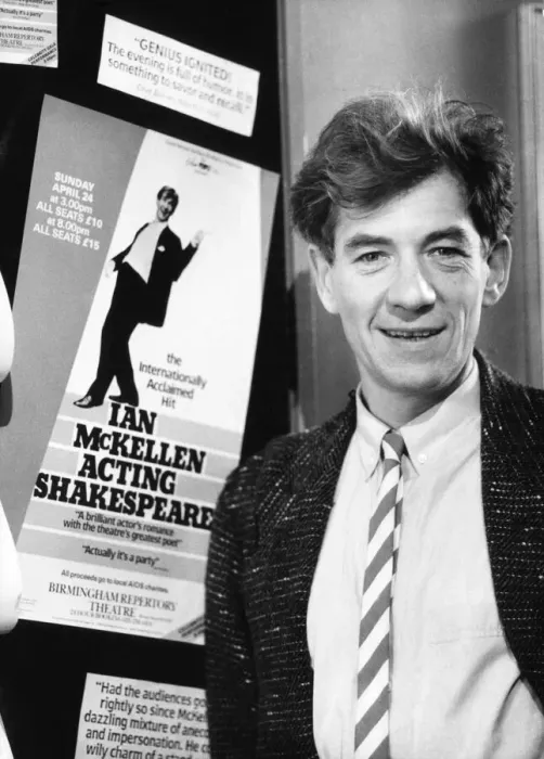 Framed Print : Ian McKellen pictured at The Birmingham Repertory Theatre in 1988 Framed Print : Ian McKellen pictured at The Birmingham Repertory Theatre in 1988