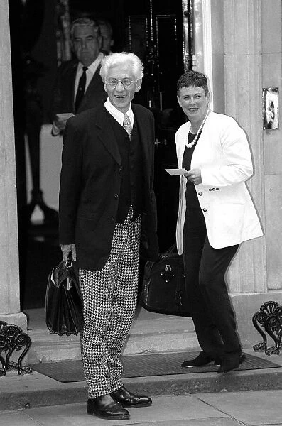 Ian McKellen and wife attending 10 Downing Street July 1997 as guests