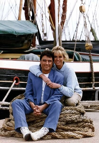 Ian McShane Actor star of the TV series Lovejoy with Joanna Lumley