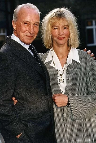 Ian Richardson Actor with Kitty Aldridge who are to appear in the television drama series
