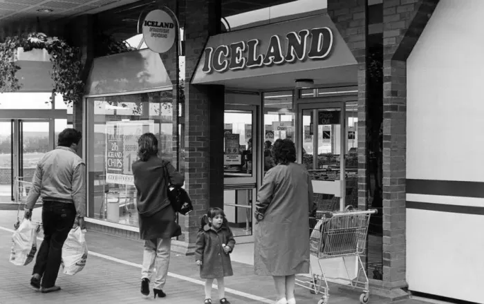Framed Print : Iceland Supermarket in The Parkway Centre in Coulby Newham, Middlesbrough