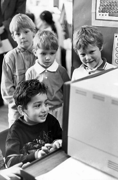 When ICI Wilton presented a BBC Micro Computer to Abingdon Road Infants School