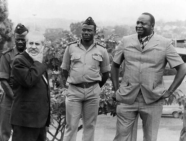 Idi Amin and his Henchmen, photographed in Kampala, Uganda with Bob Astles