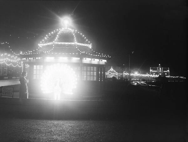 Illuminations at Morecombe Lancs 1950 DM 25  /  8  /  1950 Staff Photo F W