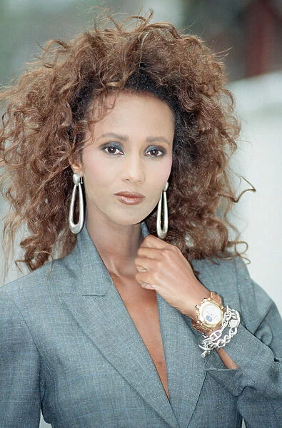 Iman, fashion model and actress, pictured in London, Thursday 26th October 1989