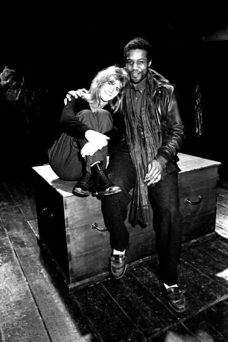 Framed Print : Imogen Stubbs with Hugh Quarshie, when they were at the Peoples Theatre Framed Print : Imogen Stubbs with Hugh Quarshie, when they were at the Peoples Theatre