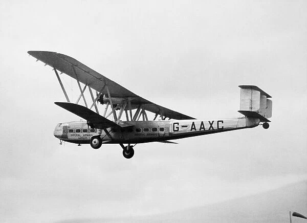 Imperial Airways Heracles launch, 1932. This aircraft, G-aXC