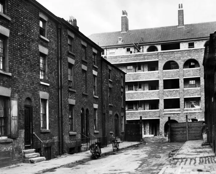 Framed Print : Inadequate accommodation is a characteristic of those slum areas where delinquency is