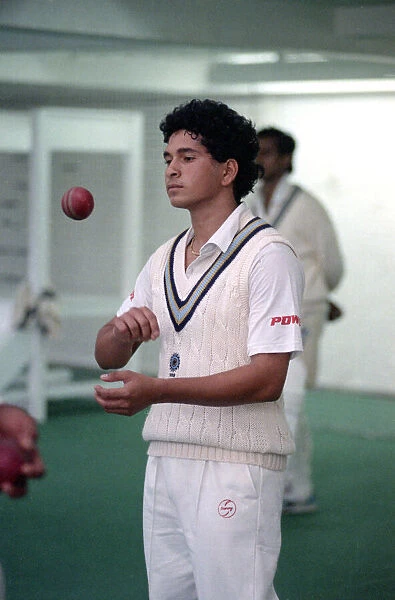 Indian cricketer Sachin Tendulkar in England for his first test series
