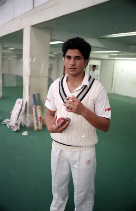 Framed Print : Indian cricketer Sachin Tendulkar in England for his first test series Framed Print : Indian cricketer Sachin Tendulkar in England for his first test series