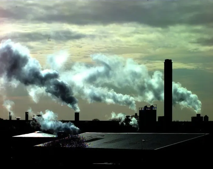 Framed Print : Industrial pollution. The skyline of Nechells, Birmingham Framed Print : Industrial pollution. The skyline of Nechells, Birmingham