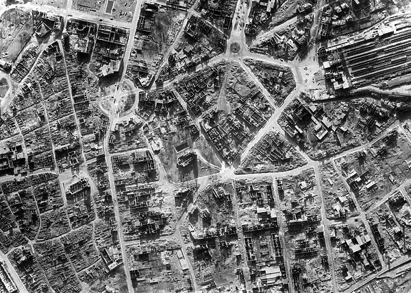 The industrial town of Kassel after repeated bombings by the R. A. F. and U. S. A. A. F