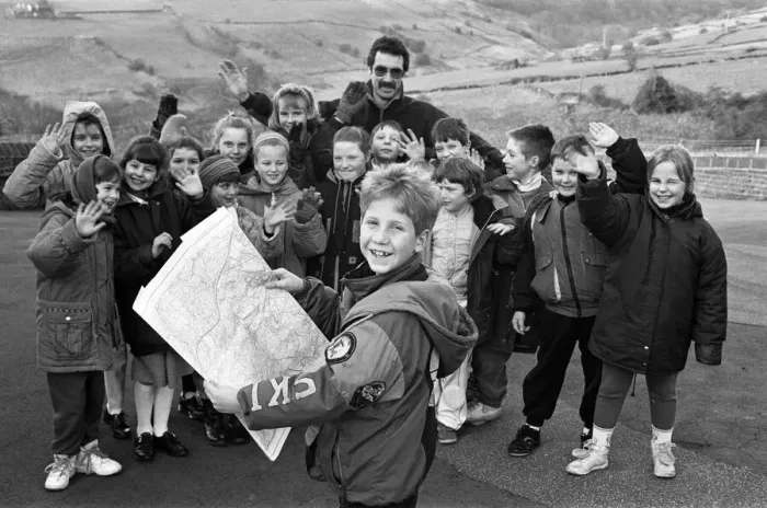 Framed Print : Ingleborough in the Yorkshire Dales was the destination for pupils of Wilberlee Junior