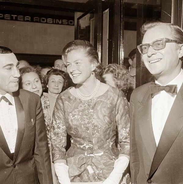 Ingrid Bergman with husband Lars Schmidt Actress May 1962