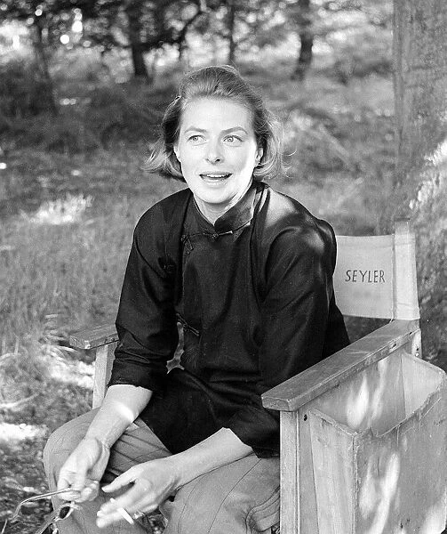 Ingrid Bergman May 1958 filming The Inn of Sixth Happiness'Mirrorpix