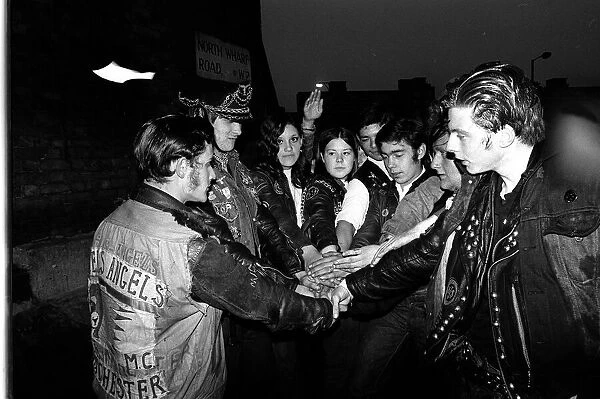 Initiation of new members of Hells Angels 1969