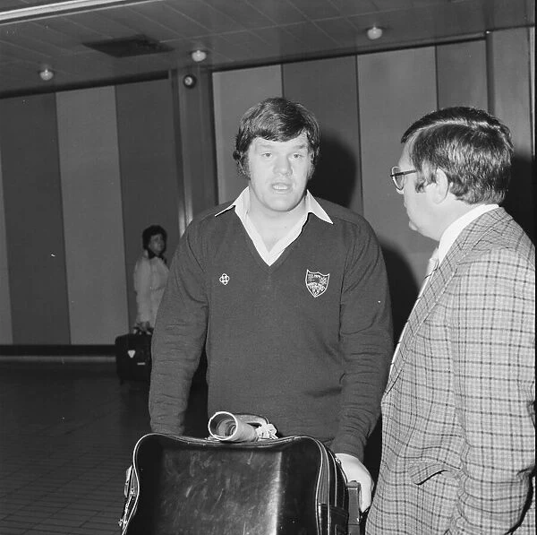 Injured British Lions rugby players, arriving back at Heathrow from South Africa