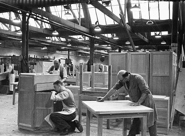 Inside the factory of Messrs WM Lawrence and Co, Colwick, Nottingham
