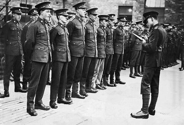 Inspection of the Royal Army Service Corps (RASC) during the Second World War