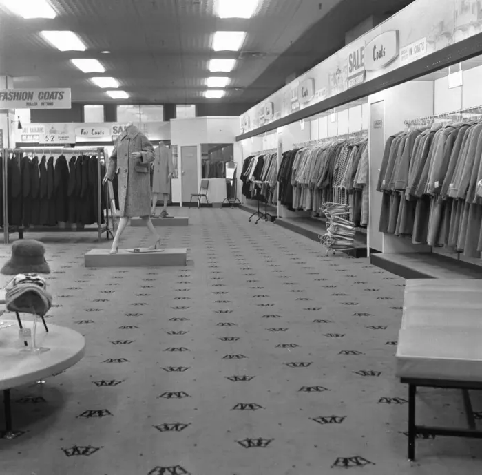Framed Print : Interior of the Co-Op shop on Oxford Street, London, 6th January 1962 Framed Print : Interior of the Co-Op shop on Oxford Street, London, 6th January 1962